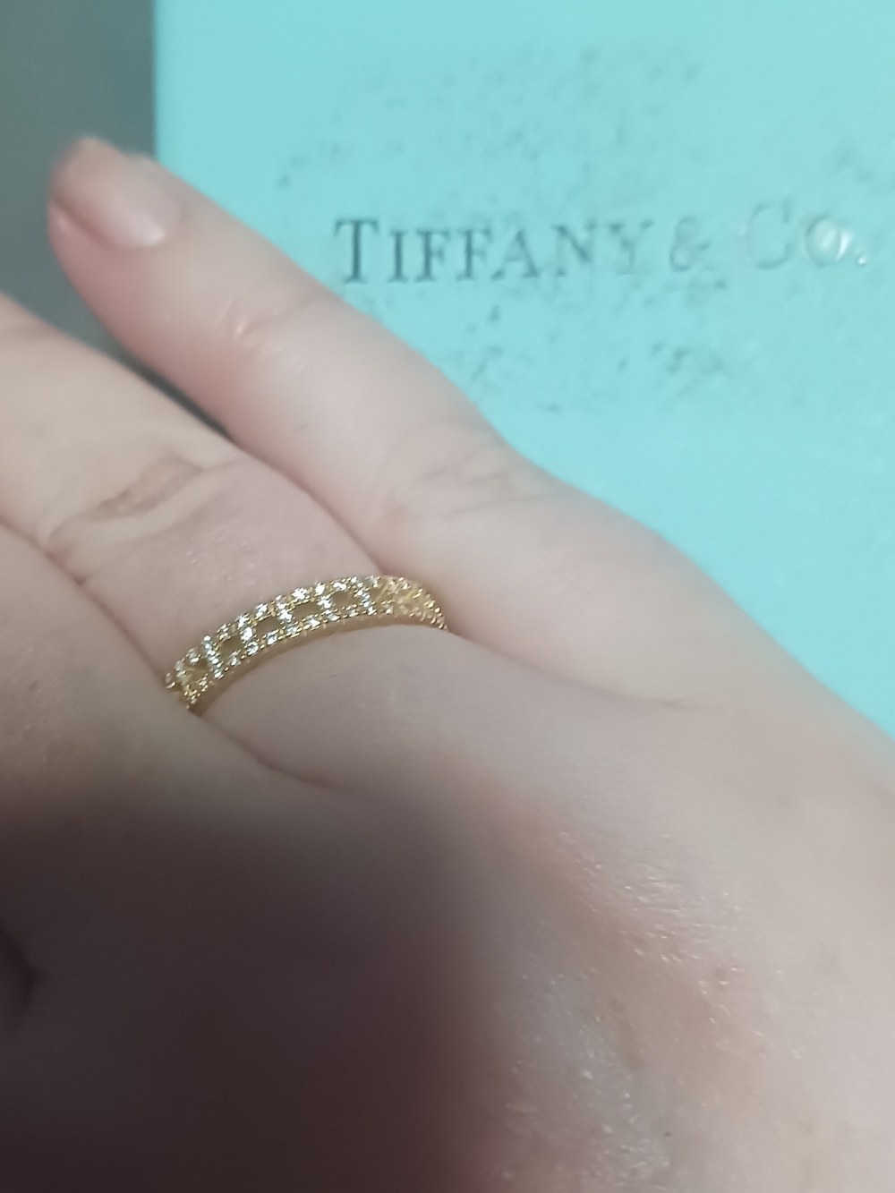 Tiffany & Co. Yellow Gold Diamond Eternity Band